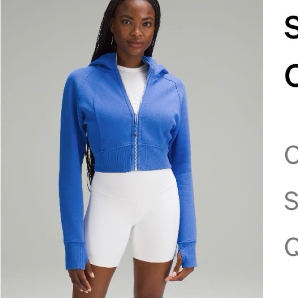Lululemon full zip cropped hoodie